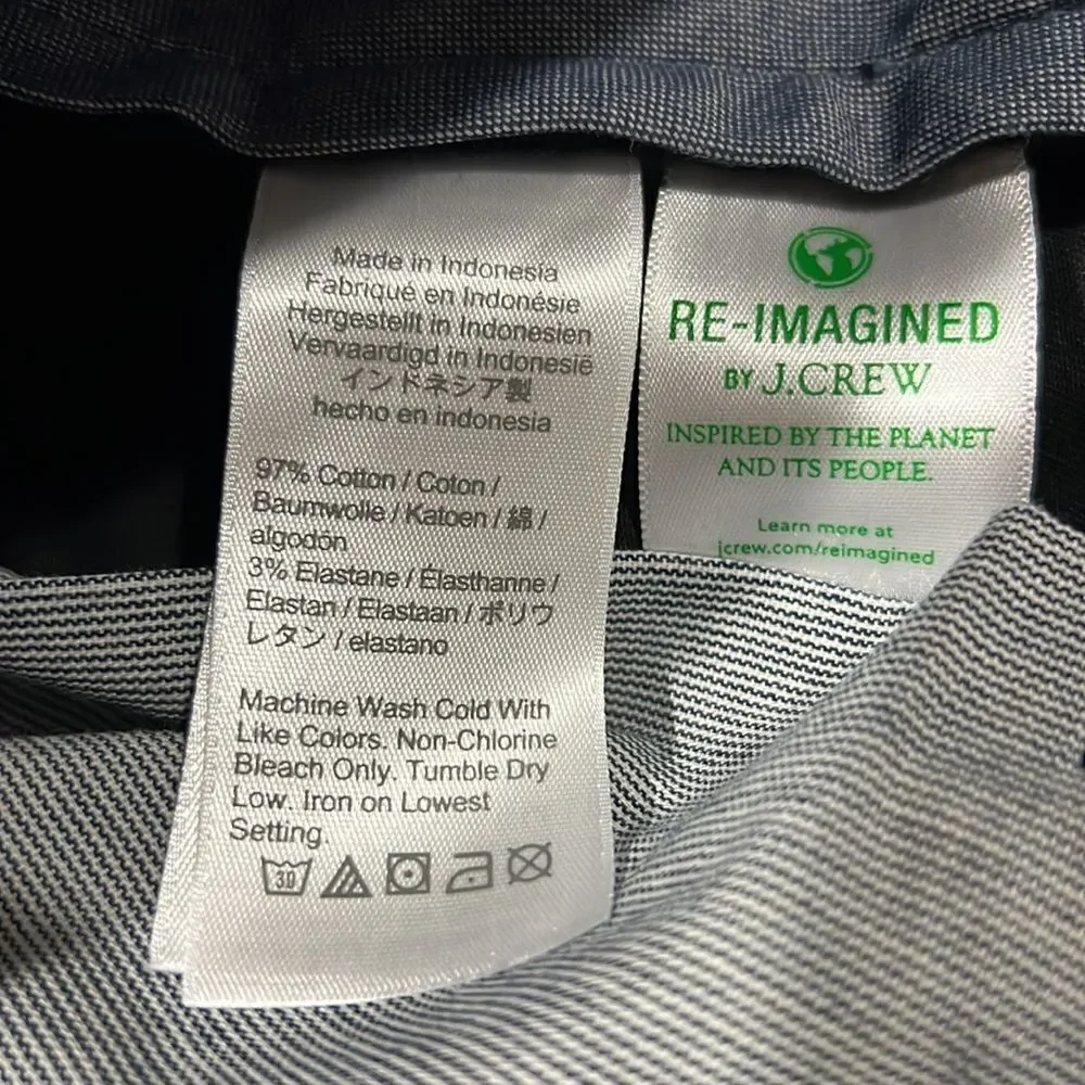 J. Crew 484 Slim-fit stretch chino pant Black size 31 NWT